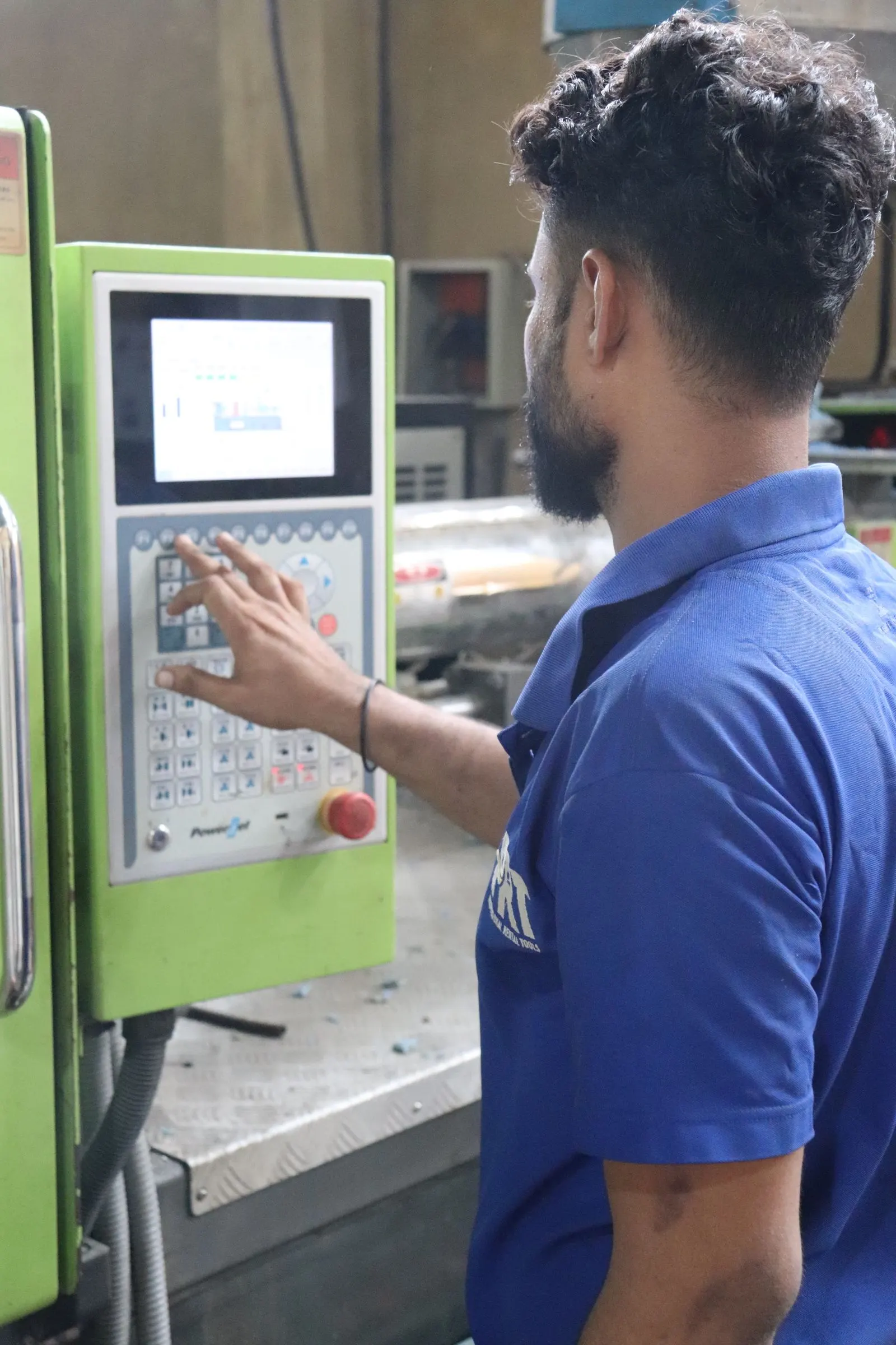 Machine control panel